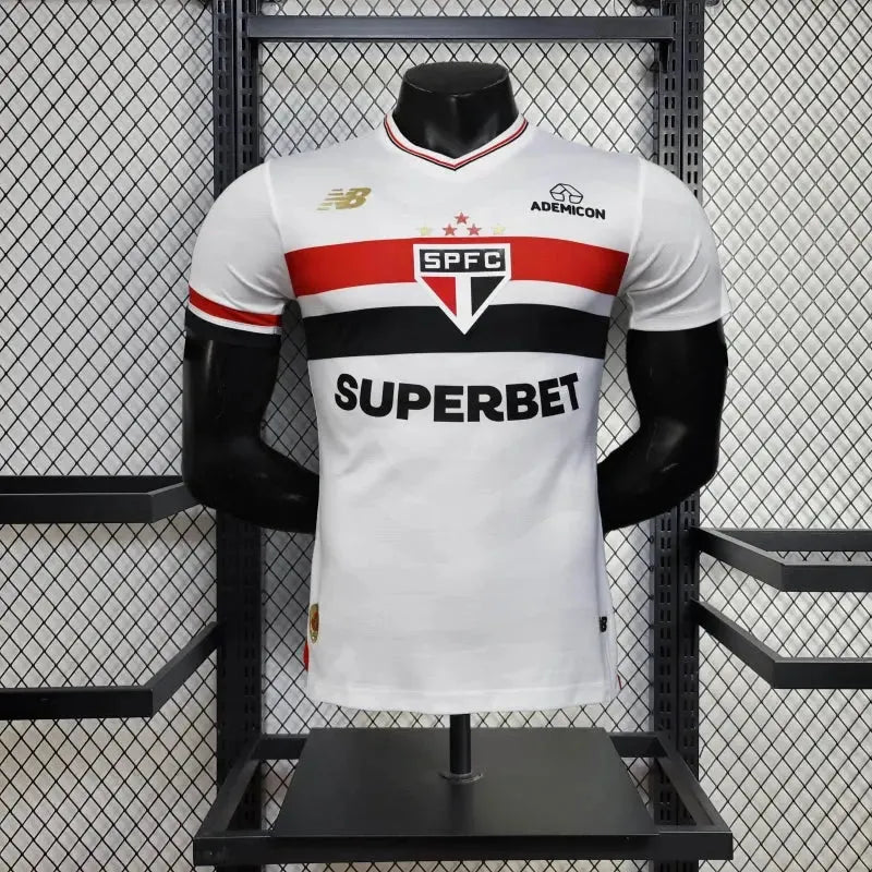 "Camisa São Paulo Home 25/26 - Jogador Masculina Branca - Netmantos"