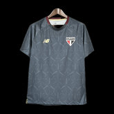 "Camisa São Paulo Treino 25/26 - Torcedor Masculina Cinza - Netmantos"