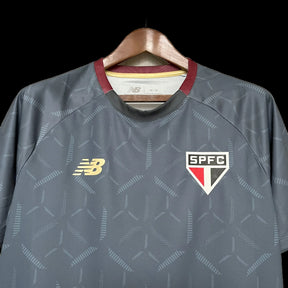 "Camisa São Paulo Treino 25/26 - Torcedor Masculina Cinza - Netmantos"