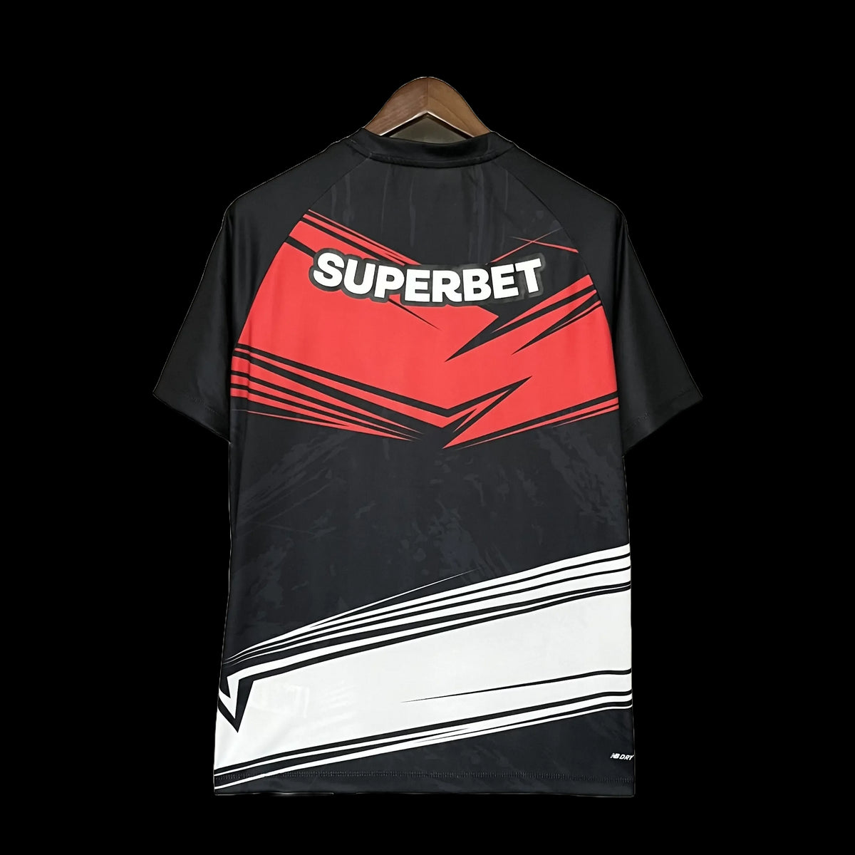"Camisa São Paulo Treino 25/26 - Torcedor Masculina Preta e Vermelha - Netmantos"