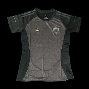 "Camisa Atlético Mineiro All Black 25/26 - Torcedor Feminina Preta Refletiva - Netmantos"