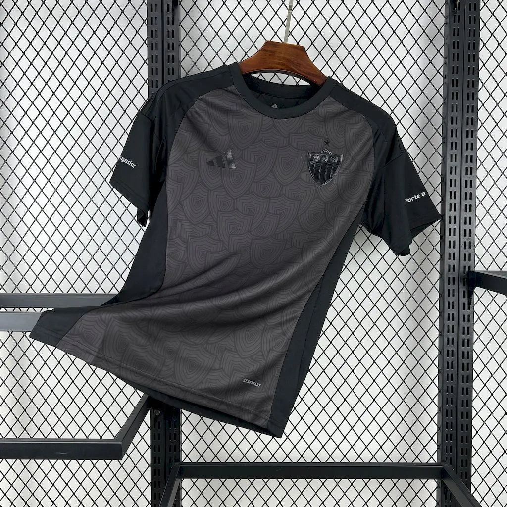"Camisa Atlético Mineiro All Black 25/26 - Torcedor Masculina Preta Refletiva - Netmantos"