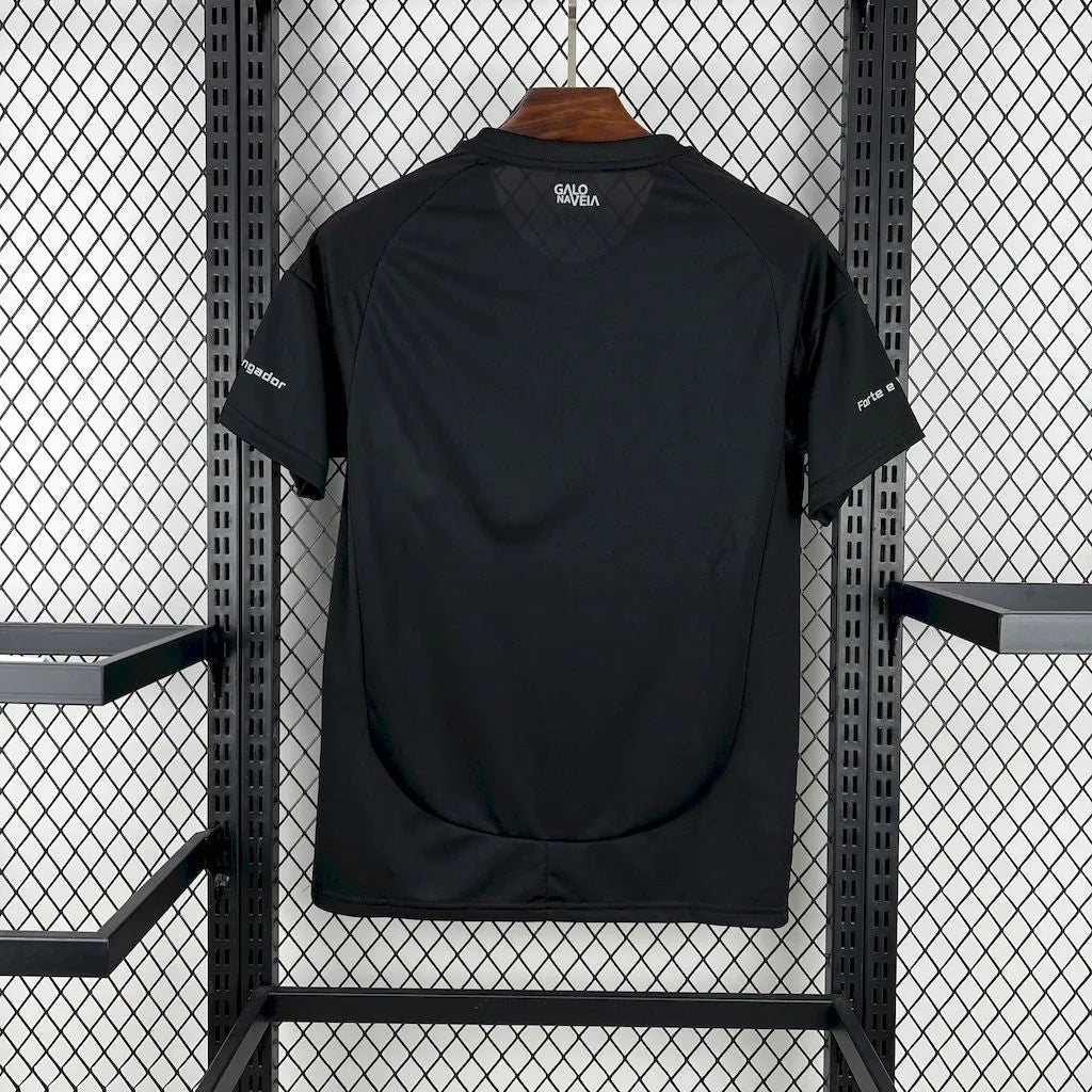 "Camisa Atlético Mineiro All Black 25/26 - Torcedor Masculina Preta Refletiva - Netmantos"