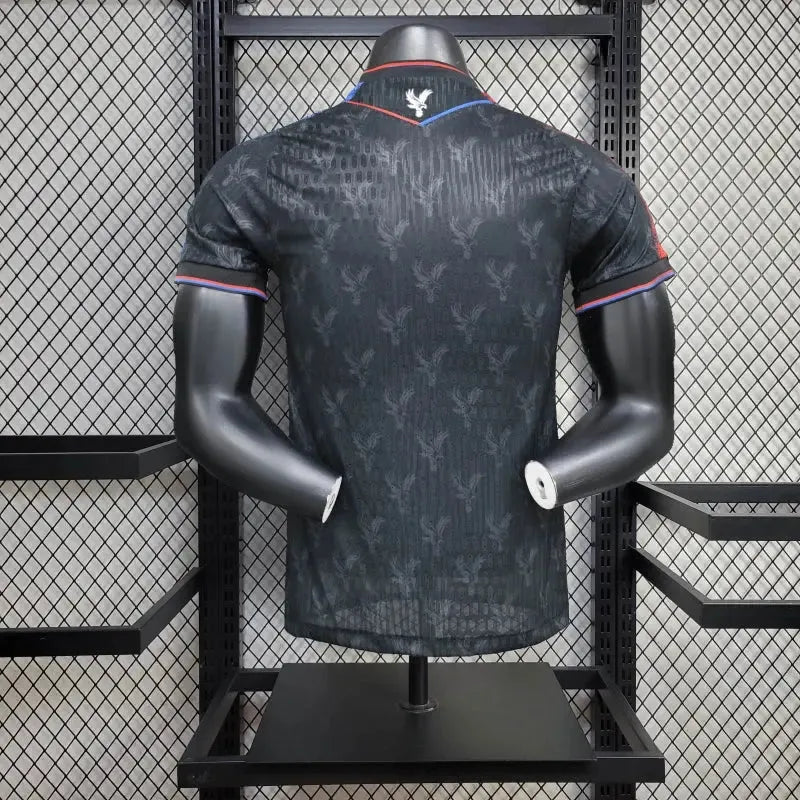 "Camisa Crystal Palace Away 24/25 - Jogador Masculina Preta - Netmantos"
