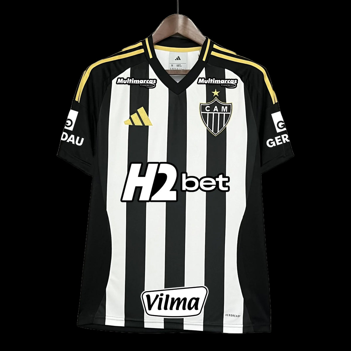 "Camisa Atlético Mineiro Home 25/26 - Torcedor Masculina Listrada + Patrocínios - Netmantos"