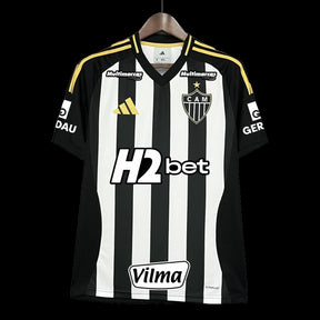 "Camisa Atlético Mineiro Home 25/26 - Torcedor Masculina Listrada + Patrocínios - Netmantos"