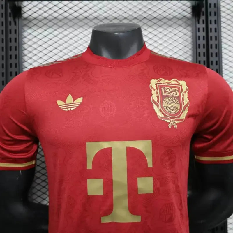 "Camisa Bayern Munchen 125 Anos 25/26 - Jogador Masculina Vermelha - Netmantos"