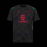 "Camisa AC Milan x Off-White™ Pré Jogo 25/26 - Torcedor Masculina Preta - Netmantos"