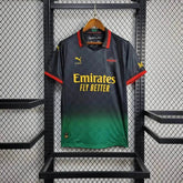 "Camisa AC Milan x Off-White™ Fourth 25/26 - Torcedor Masculina Preta - Netmantos"