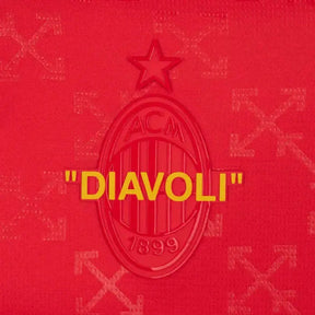 "Camisa AC Milan x Off-White™ Fourth 25/26 - Torcedor Masculina Vermelha - Netmantos"