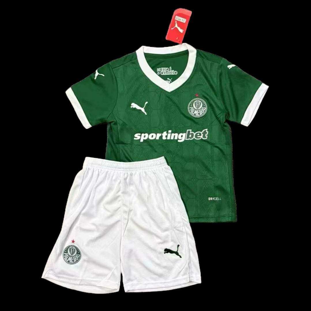 "Camisa Palmeiras Home 25/26 - Torcedor Infantil Verde - Netmantos"