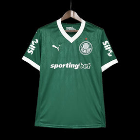 "Camisa Palmeiras Home 25/26 - Torcedor Masculina Verde + Patrocínios - Netmantos"