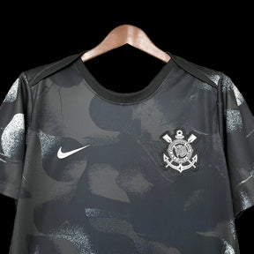 "Camisa Timão Pré Jogo 25/26 - Torcedor Masculina Preta - Netmantos"