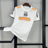 "Camisa Santista The Prince - Torcedor Masculina Branca Comma Football - Netmantos"