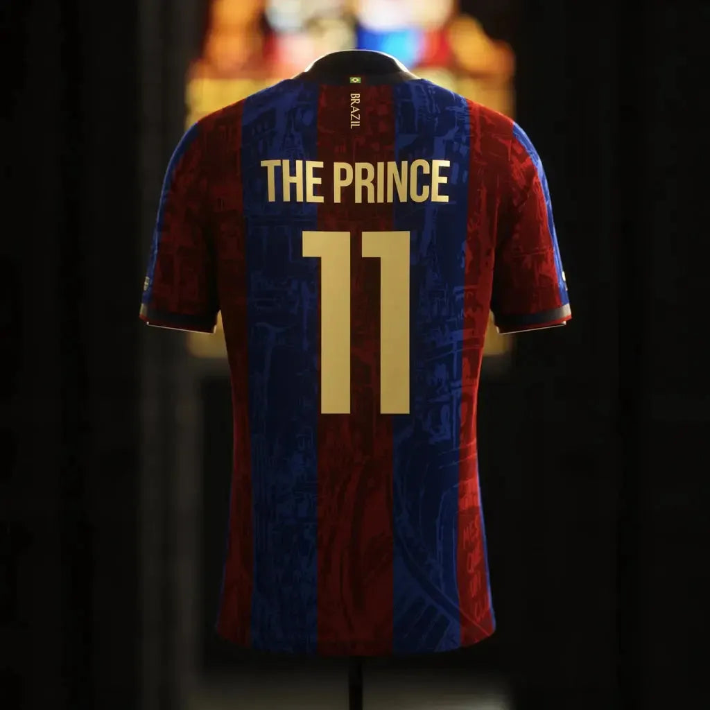 "Camisa Barcelona The Prince Grená - Torcedor Masculina Comma Football - Netmantos"