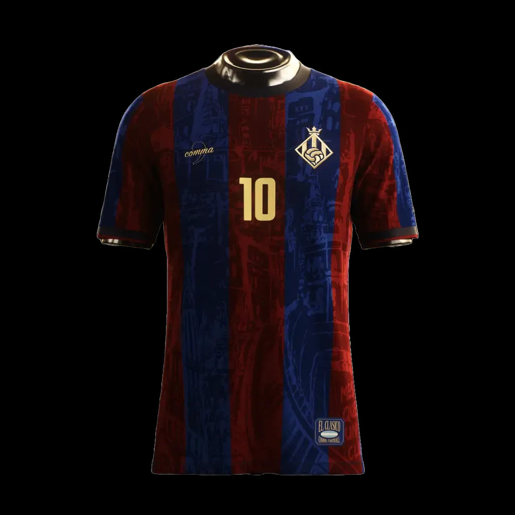 "Camisa Barcelona La Pulga Grená - Torcedor Masculina Comma Football - Netmantos"