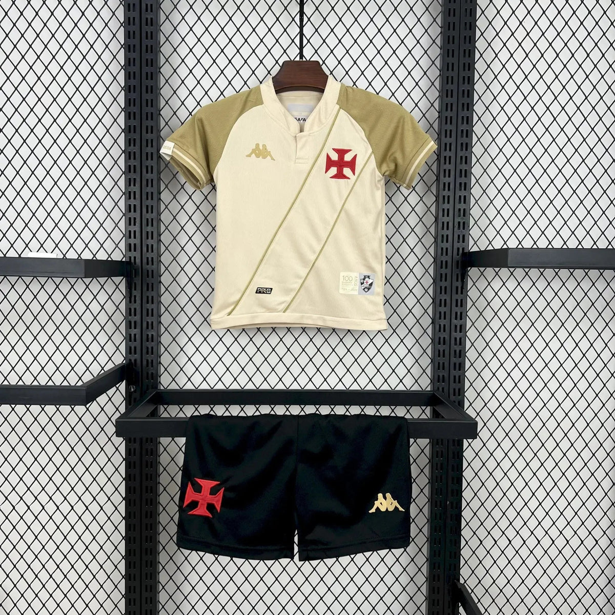 "Camisa Vasco da Gama Third Away 24/25 - Torcedor Infantil Branca e Dourada - Netmantos"