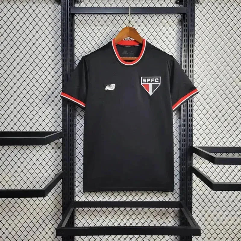 "Camisa São Paulo 24/25 - Torcedor Masculina Preta - Netmantos"