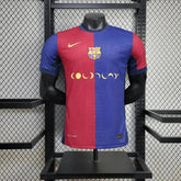 "Camisa Barcelona COLDPLAY Home 24/25 - Jogador Masculina Azul e Vermelho - Netmantos"