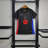 "Camisa Barcelona Away 24/25- Torcedor Feminina Preta - Netmantos"