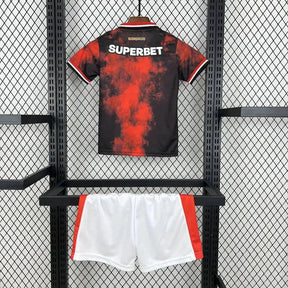 "Camisa São Paulo Third Away 24/25 - Torcedor Infantil Preta e Vermelha - Netmantos"
