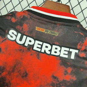 "Camisa São Paulo Third Away 24/25 - Torcedor Infantil Preta e Vermelha - Netmantos"