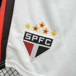 "Camisa São Paulo Third Away 24/25 - Torcedor Infantil Preta e Vermelha - Netmantos"
