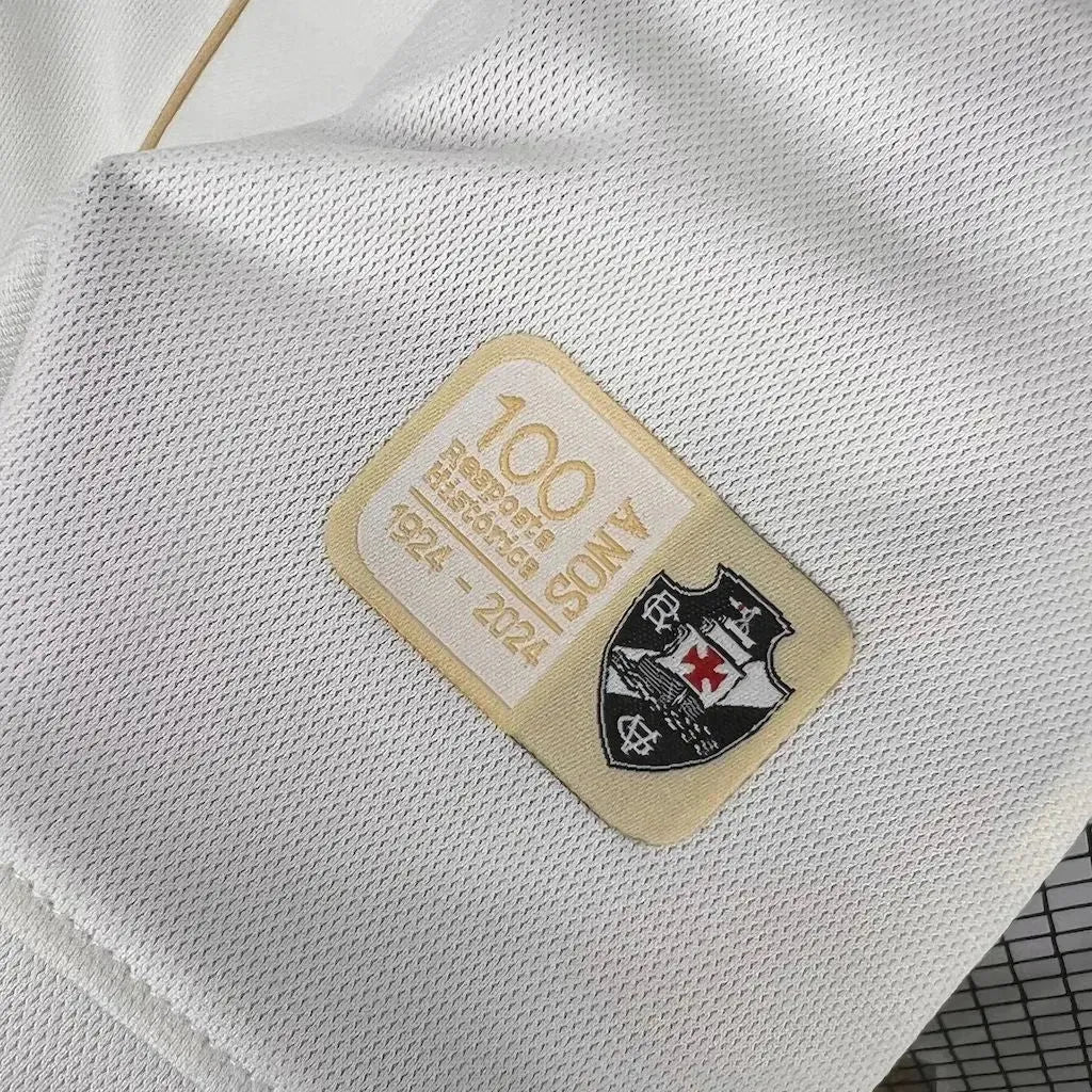 "Camisa Vasco Third Away 24/25 - Torcedor Feminina Branca e Dourada - Netmantos"