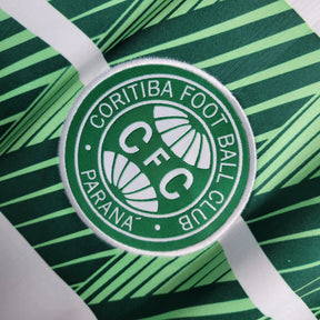 "Camisa Coritiba Retrô 1997/98 - Torcedor Masculina Branca e Verde - Netmantos"