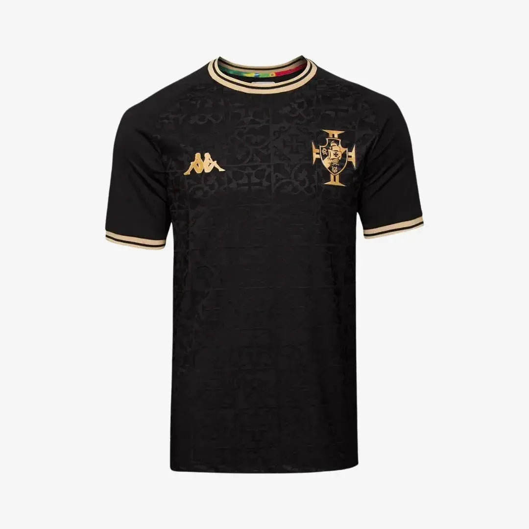 "Camisa Vasco Goleiro 22/23 - Torcedor Masculina Preta e Dourada - Netmantos"