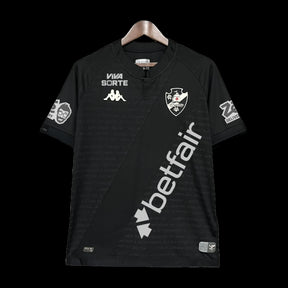 "Camisa Vasco Goleiro 24/25 - Torcedor Masculina Preta + Patrocínios - Netmantos"