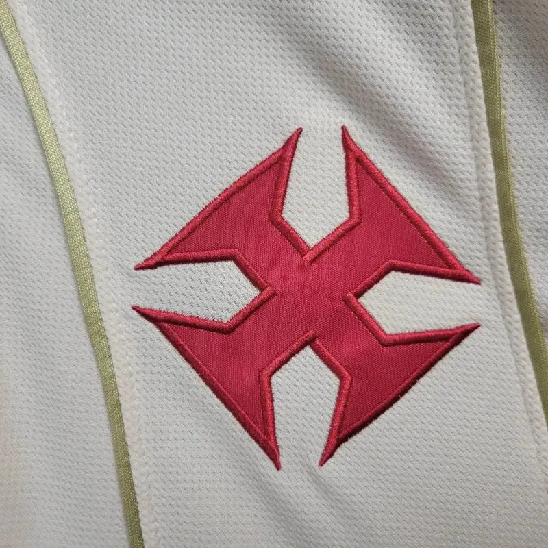 "Camisa Vasco Third Away 24/25 - Torcedor Masculina Branca e Dourada + Patrocínios - Netmantos"