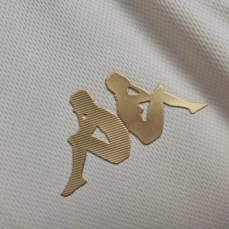 "Camisa Vasco Third Away 24/25 - Torcedor Masculina Branca e Dourada + Patrocínios - Netmantos"