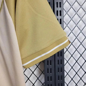 "Camisa Vasco Third Away 24/25 - Torcedor Masculina Branca e Dourada + Patrocínios - Netmantos"