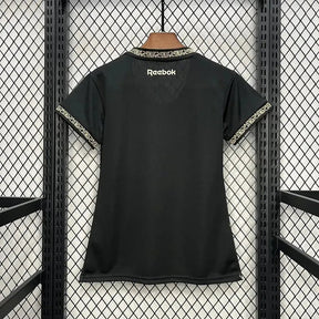 "Camisa Bota Fogo Away 24/25 - Torcedor Feminina Preta e Dourada - Netmantos"