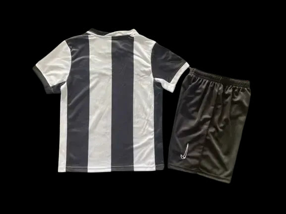 "Camisa Timão Third Away 24/25 - Torcedor Infantil Preta e Branca Listrada - Netmantos"