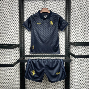 "Camisa Juventus Third Away 24/25 - Torcedor Infantil Azul Escuro e Dourado - Netmantos"