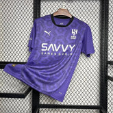 "Camisa Al-Hilal Third Away 24/25 - Torcedor Masculina Roxa + Neymar 10 - Netmantos"