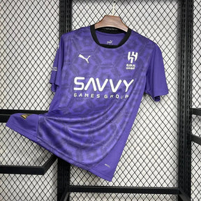 "Camisa Al-Hilal Third Away 24/25 - Torcedor Masculina Roxa + Neymar 10 - Netmantos"