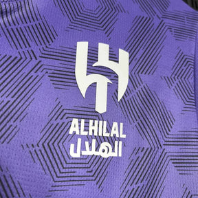 "Camisa Al-Hilal Third Away 24/25 - Torcedor Masculina Roxa + Neymar 10 - Netmantos"
