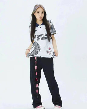 "Camisa Real Madrid Hello Kitty Dragão Chinês 24/25 - Torcedor Masculina Branca - Netmantos"