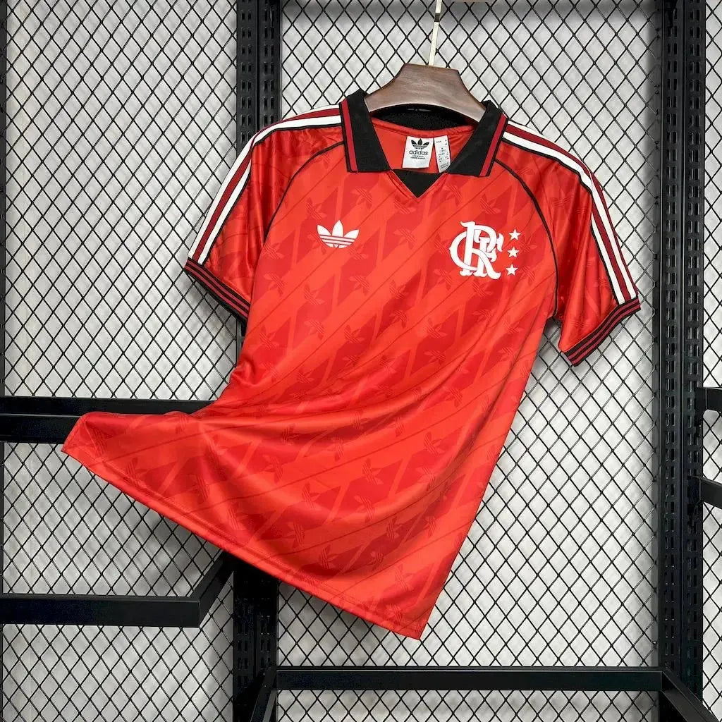 "Camisa Flamengo Lifestyler 24/25 - Torcedor Masculina Vermelha - Netmantos"