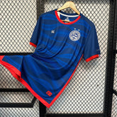 "Camisa Bahia Away 2 24/25 - Torcedor Masculina Azul + Patrocínios - Netmantos"