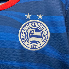 "Camisa Bahia Away 2 24/25 - Torcedor Masculina Azul + Patrocínios - Netmantos"