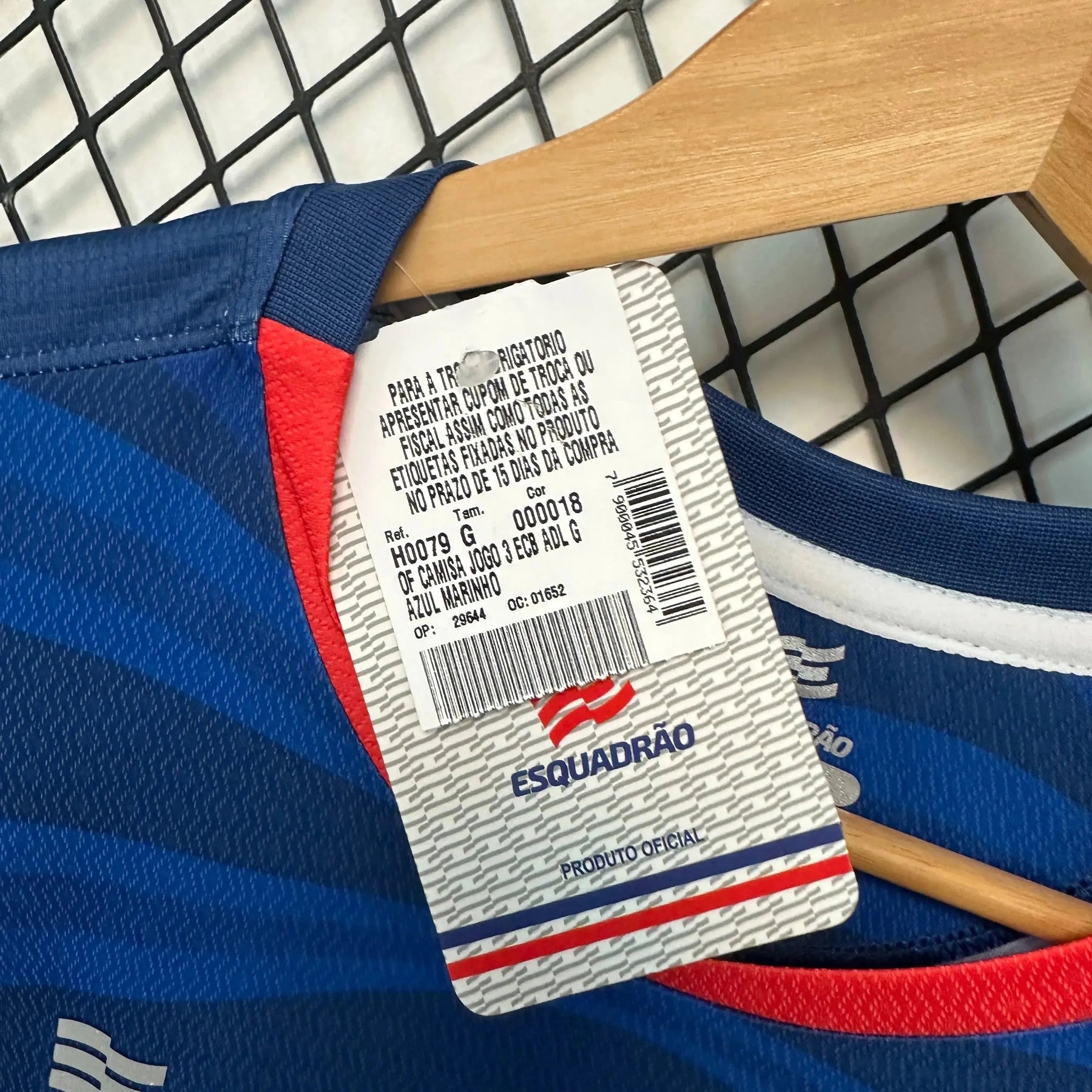 "Camisa Bahia Away 2 24/25 - Torcedor Masculina Azul + Patrocínios - Netmantos"