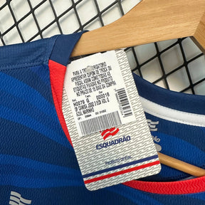 "Camisa Bahia Away 2 24/25 - Torcedor Masculina Azul + Patrocínios - Netmantos"