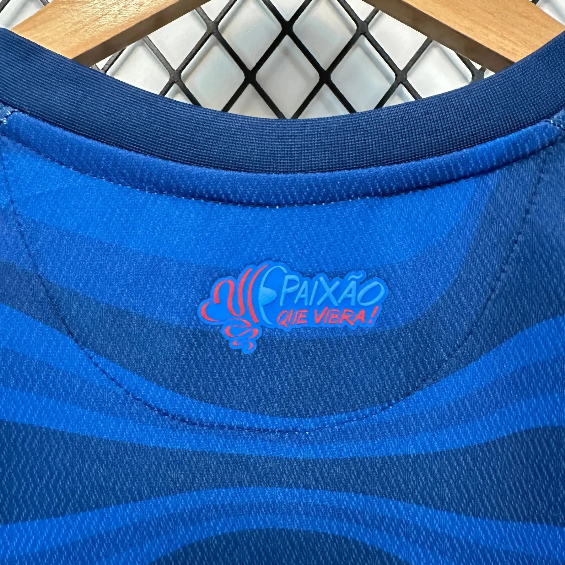 "Camisa Bahia Away 2 24/25 - Torcedor Masculina Azul + Patrocínios - Netmantos"
