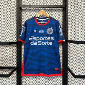 "Camisa Bahia Away 2 24/25 - Torcedor Masculina Azul + Patrocínios - Netmantos"