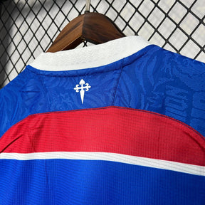 "Camisa Fortaleza Home 24/25 - Torcedor Masculina Vermelha e Azul - Netmantos"
