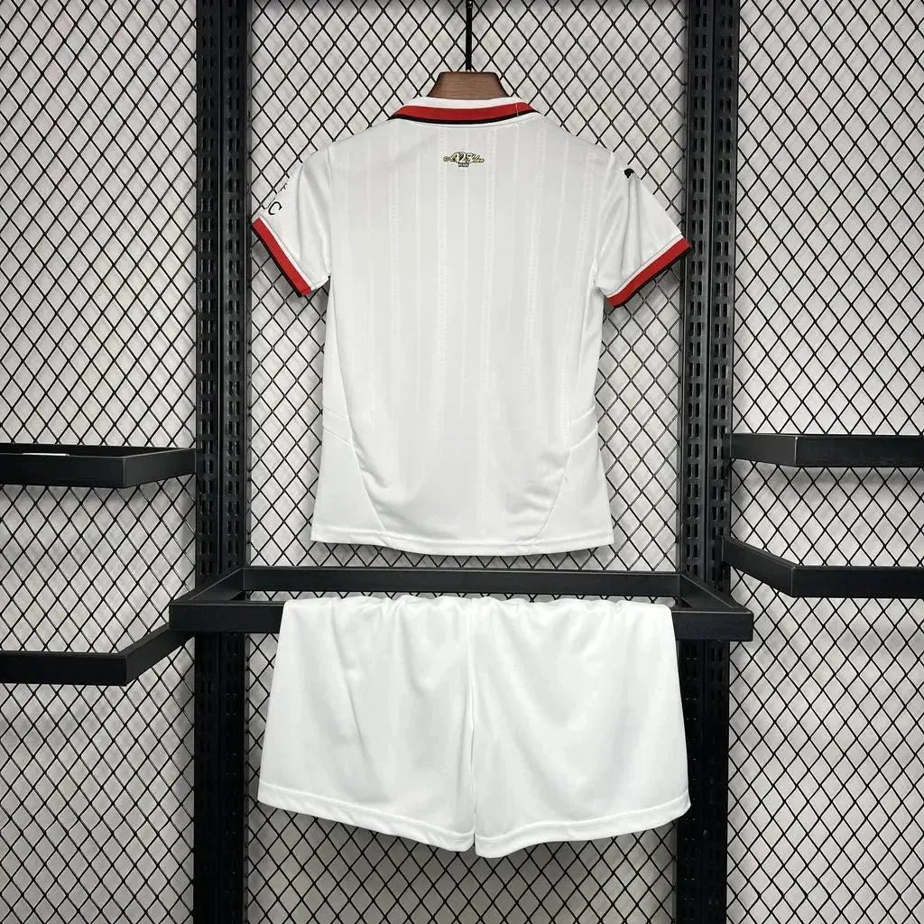 "Camisa AC Milan Away 24/25 - Torcedor Infantil Branca - Netmantos"